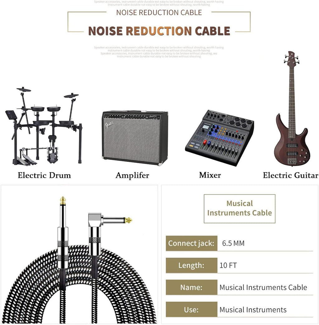 10W Mini Bass Amplifier with 10ft Guitar Cable Y175599
