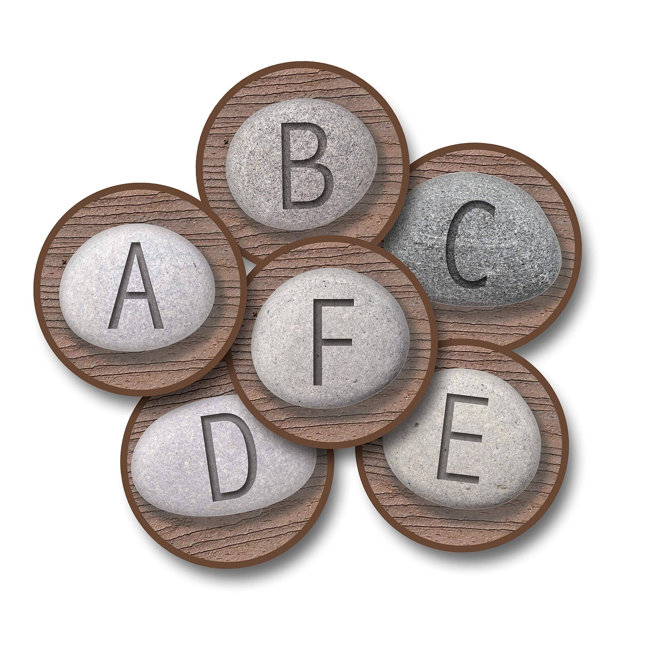 Alphabet Stones Carpet Rounds, Set of 26, 12 inch X733