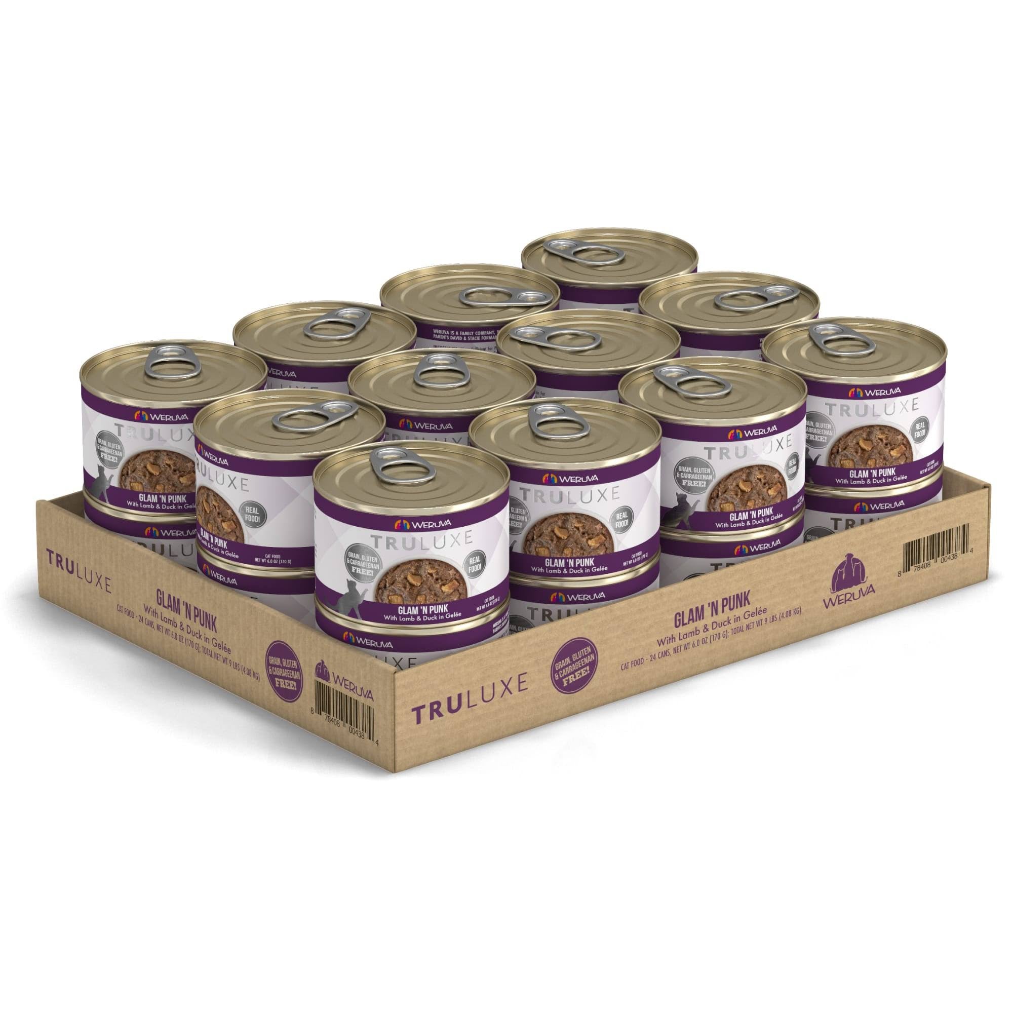 Canned Cat Food with Lamb & Duck, 6-oz, Case of 24 E9027