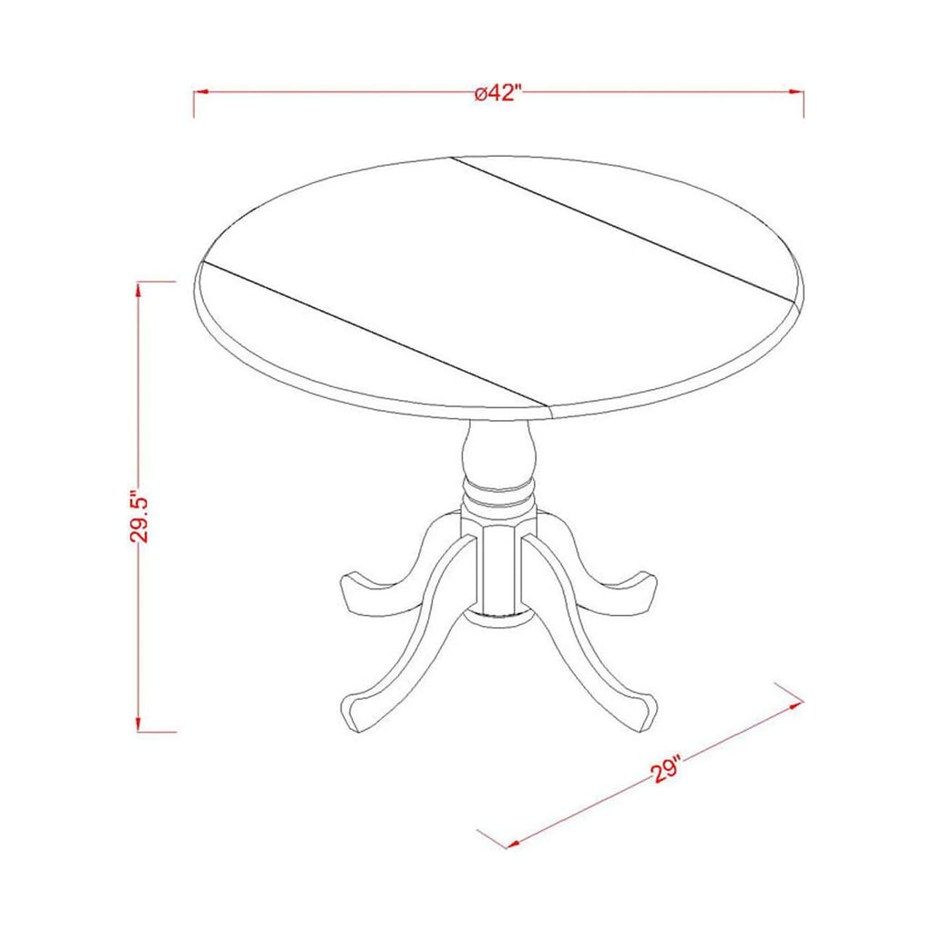 Linen White 3-piece Wood Dining Set P34696