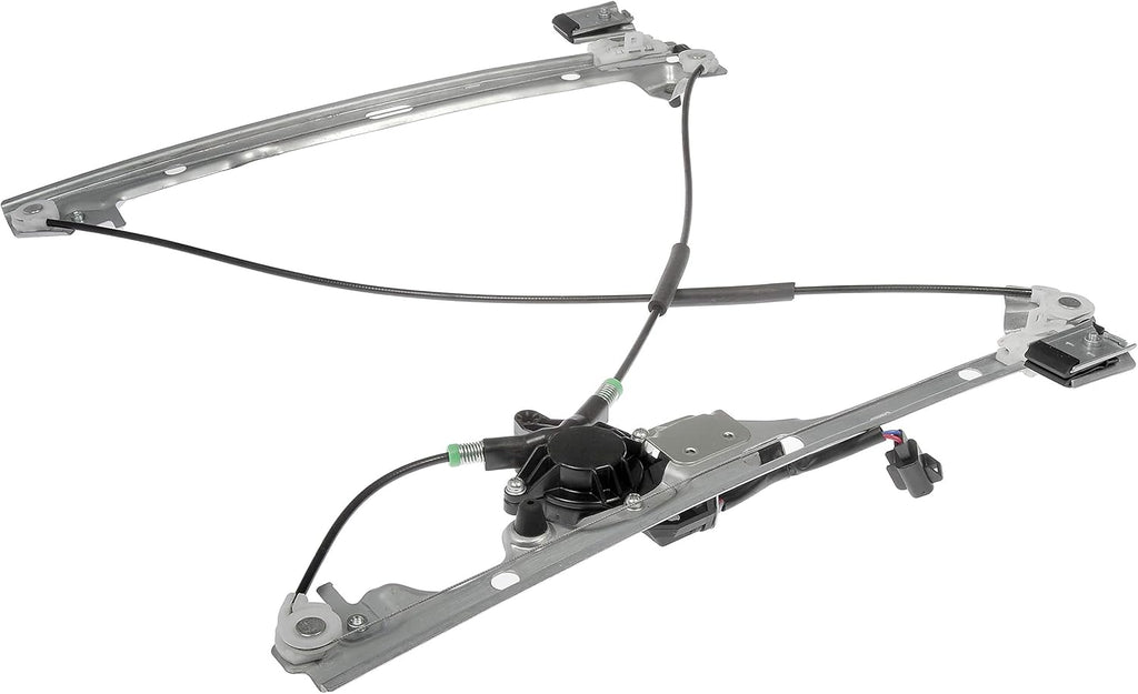 Front Driver Side Power Window Motor and Regulator Assembly Black C504