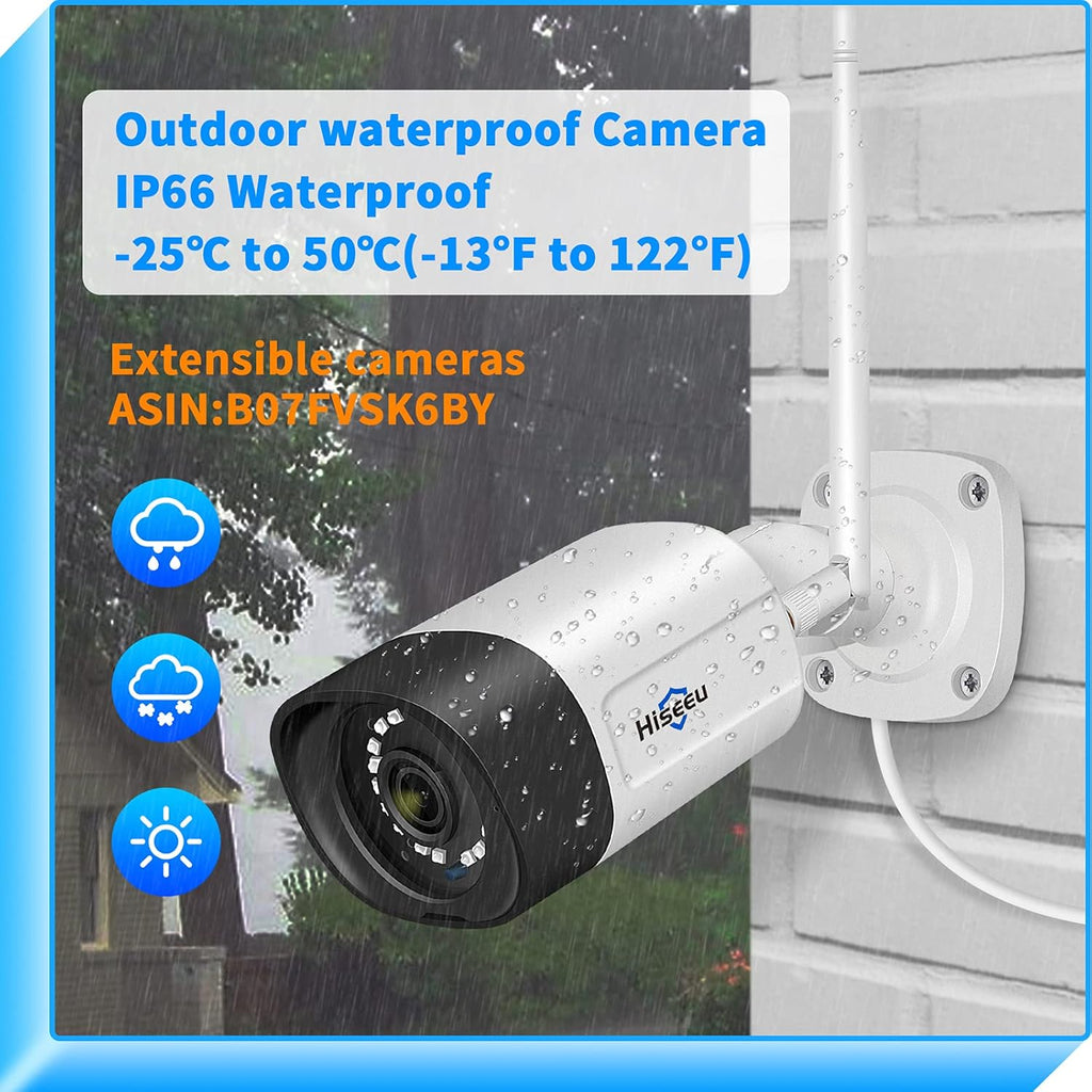 2K WiFi Security Camera System with 1TB Hard Drive U9452