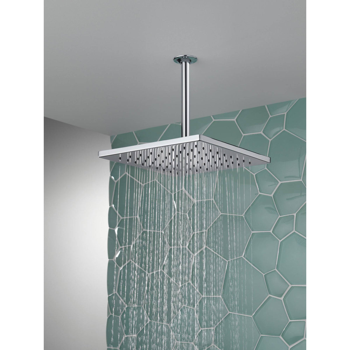 Chrome Metal Raincan Shower Head N1372