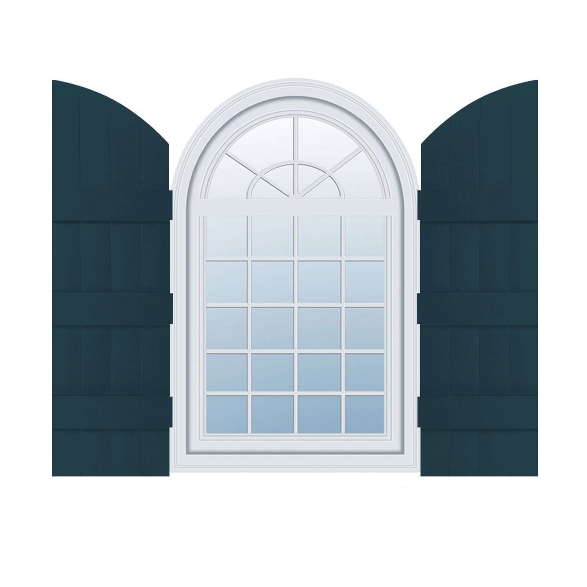 14 inchw x 81 inchh Vinyl Board-n-Batten Shutters M207059