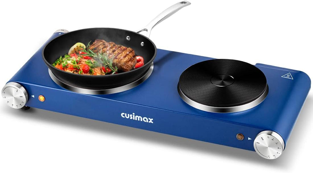Double Burner Electric Cooktop, 1800W Stainless Steel, Pack of 2 S8899