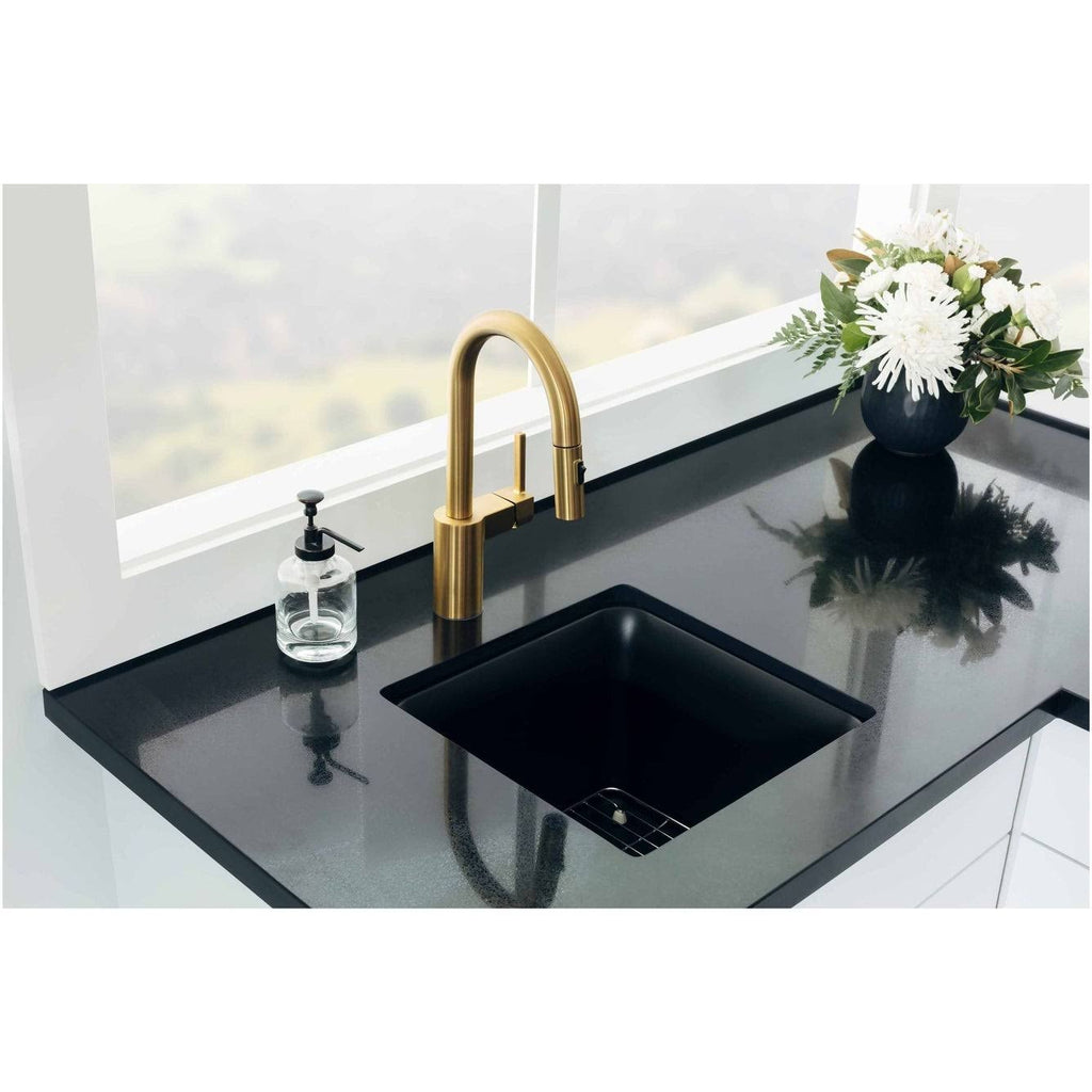 Matte Black Bar Sink S9839