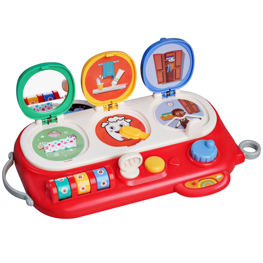 Montessori Activity Board for Toddlers, Sensory Toys, 9 Functions B657