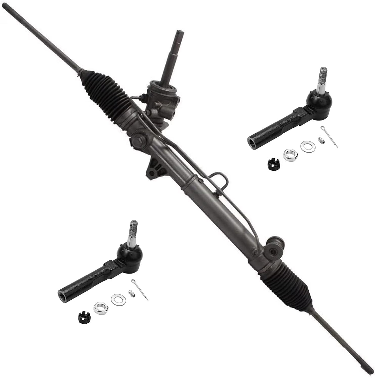 Steering Rack and Pinion Kit with 2 Outer Tie Rod Ends J463263