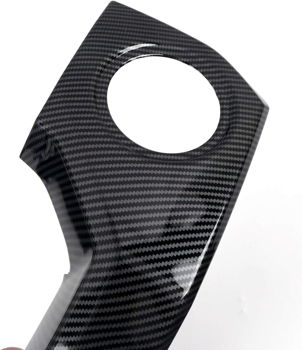 ABS Carbon Fiber Grain Center Console Air Outlet Vent Decor Cover Trim 3pcs V5804