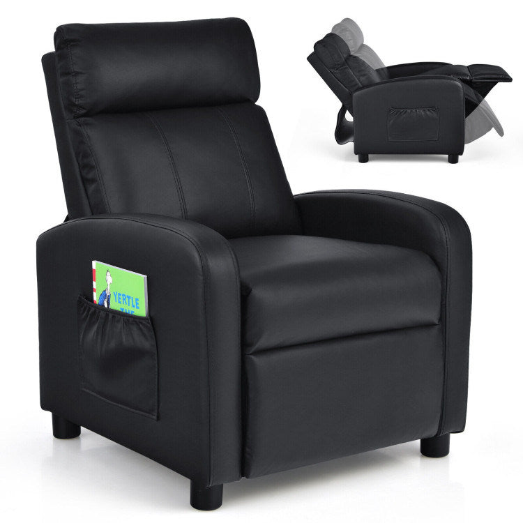 Ergonomic PU Leather Kids Recliner Lounge Sofa K8506