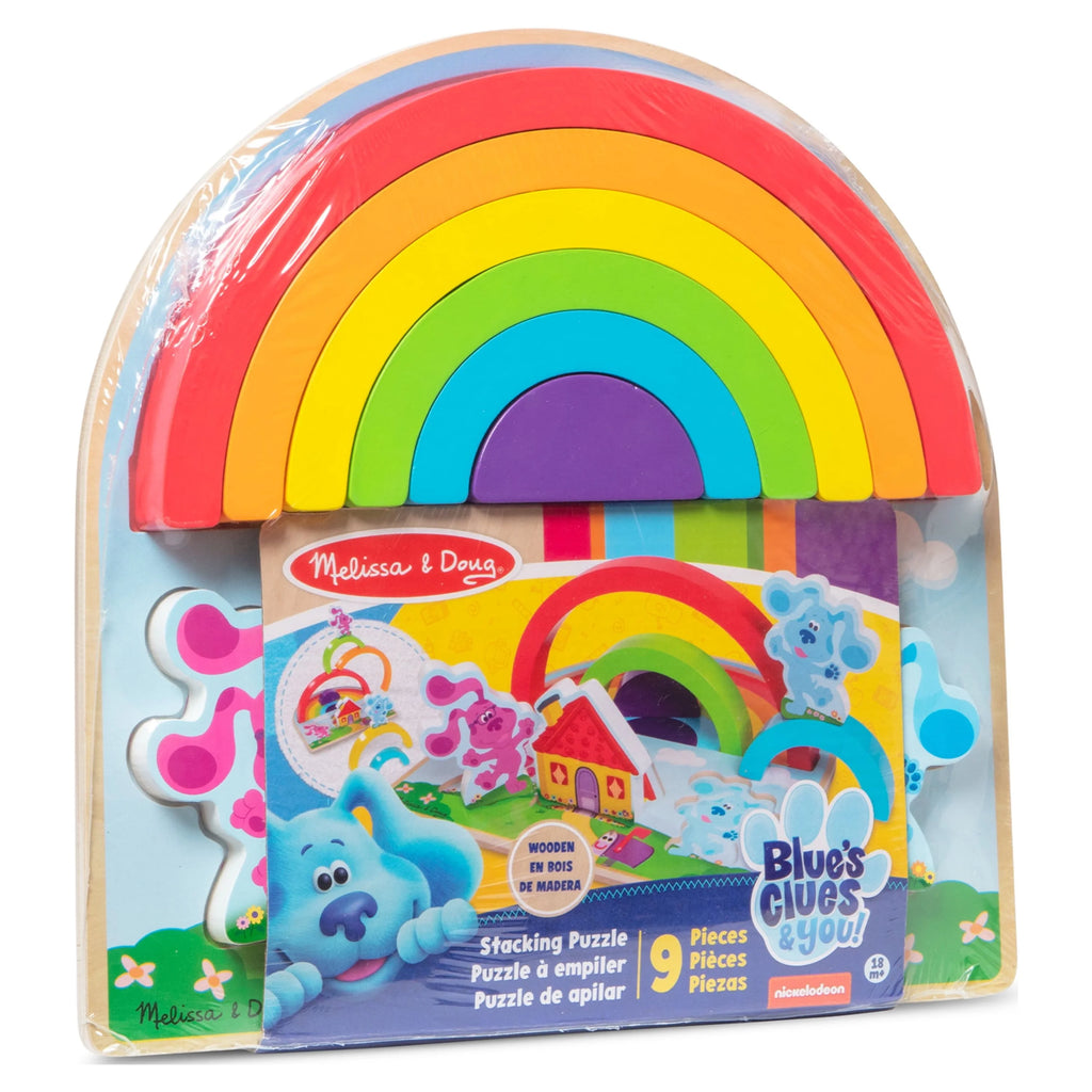 Wooden Rainbow Stacking Puzzle (9 Pieces) B258808