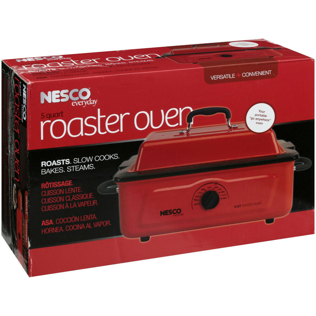 5 qt. 600 Wt. Roaster Porcelain Cookwell Red W702