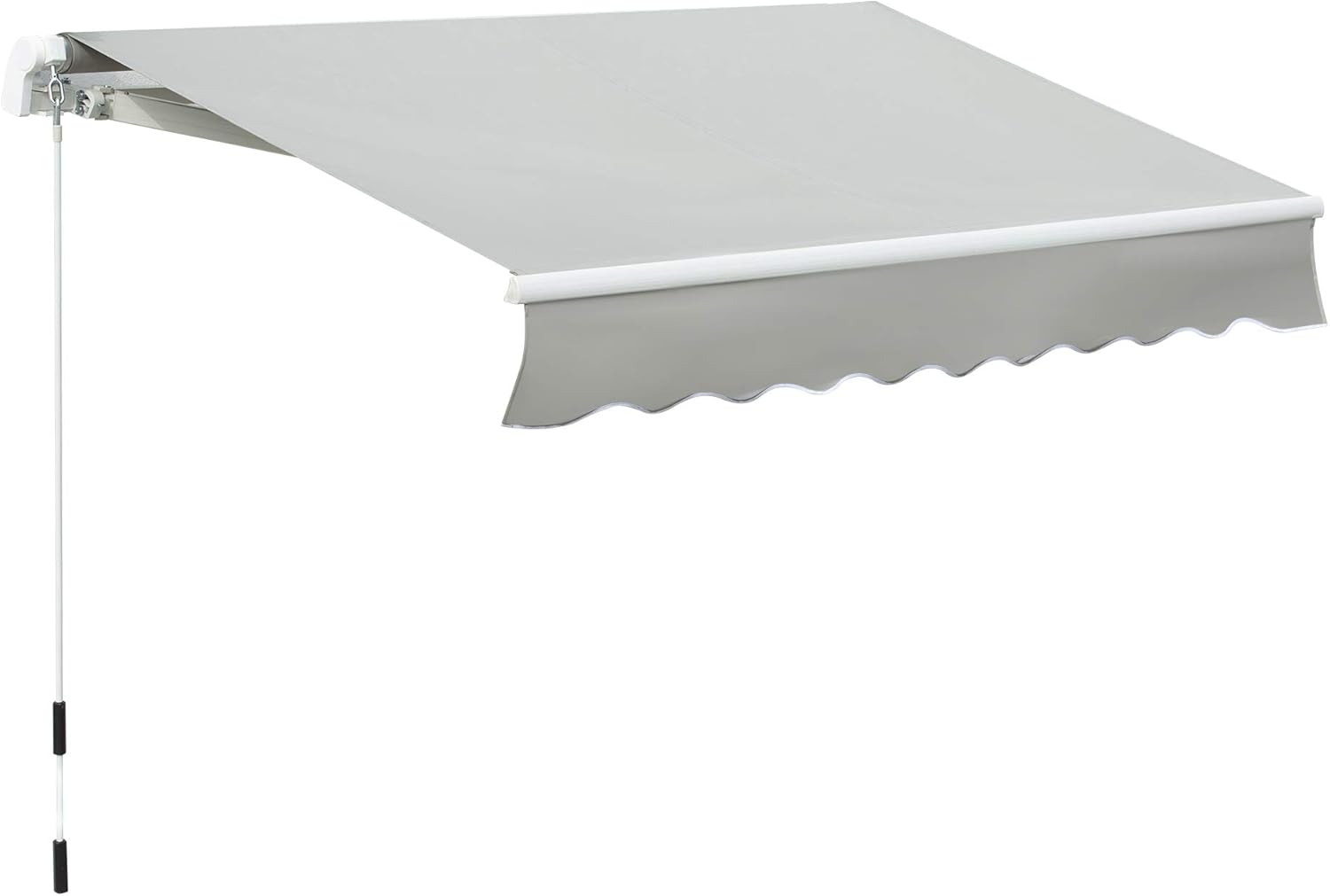 Black Manual Retractable Patio Awning C64709
