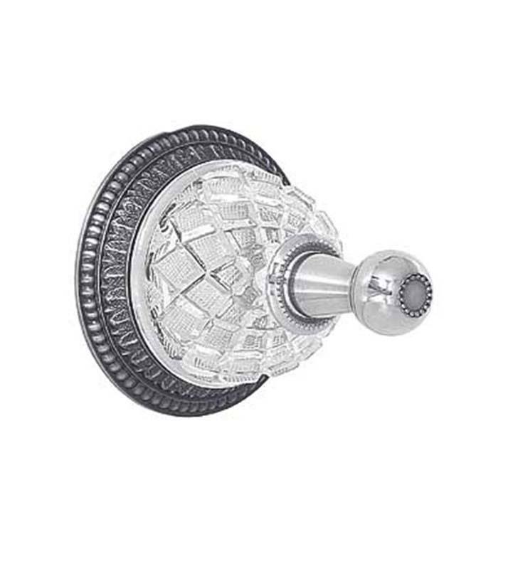 Venetian Wall Mount Single Robe Hook in White Y9106