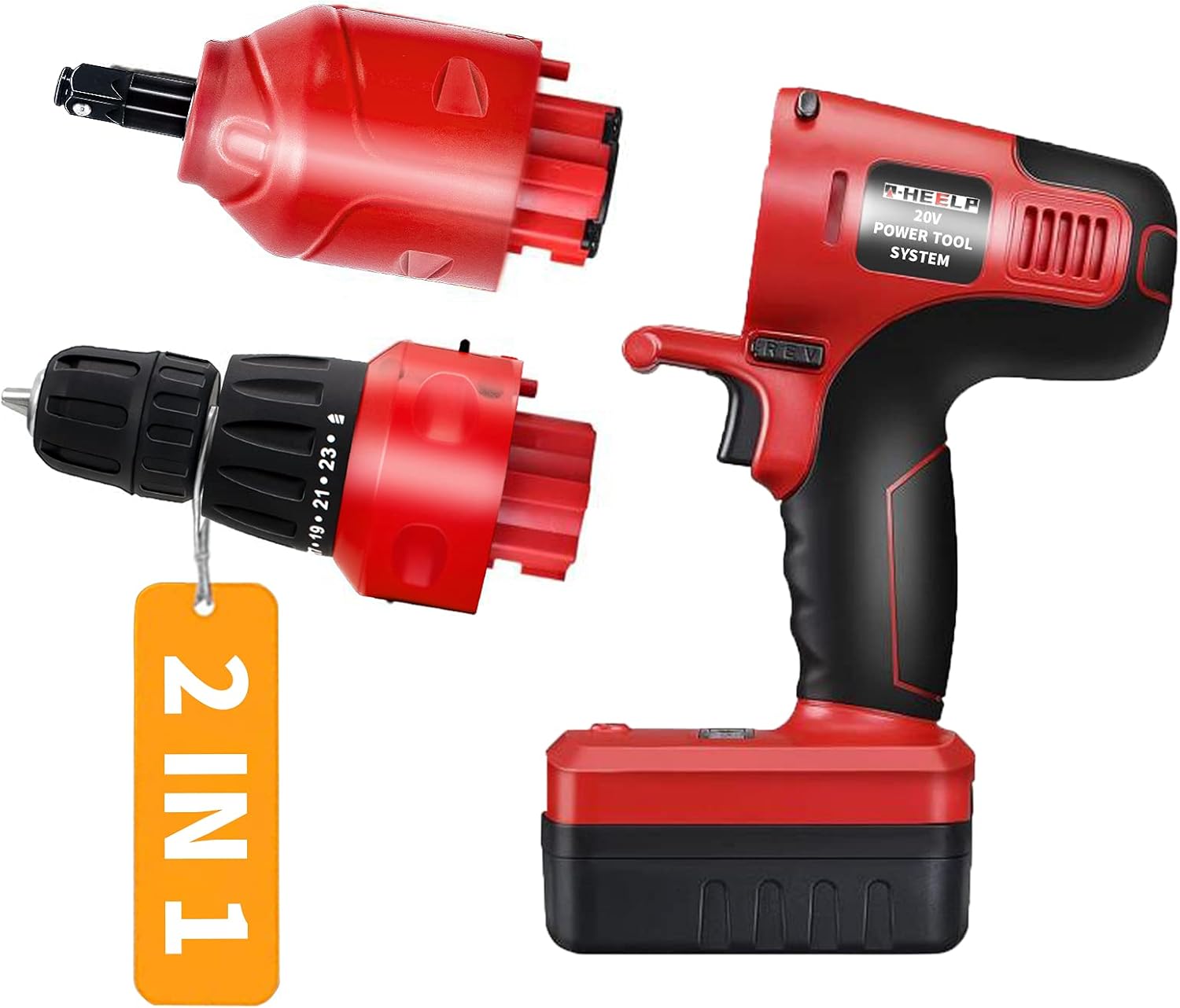 Yellow Electric Impact Wrench with Carry Case C5056