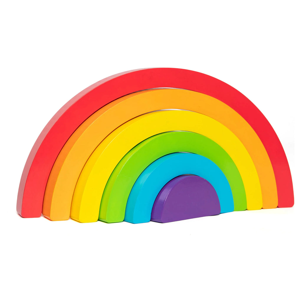 Wooden Rainbow Stacking Puzzle (9 Pieces) B258808
