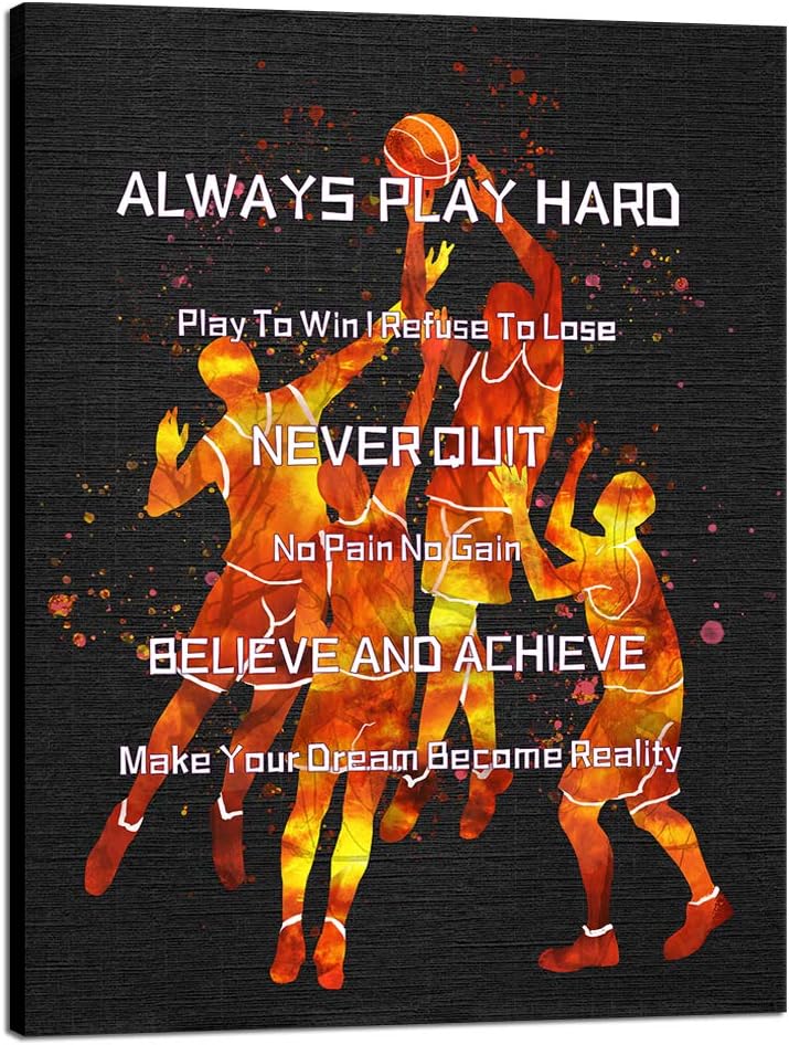 Basketball Wall Art Canvas Print 24x32inch N627