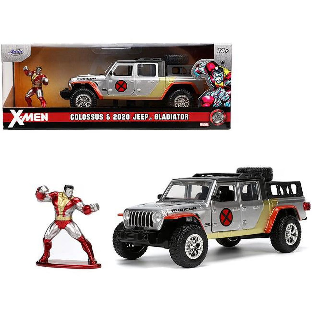 Silver Diecast Jeep Gladiator Pickup Truck Model Car K374626
