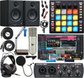 Audio Interface Full Studio Bundle with MIDI Pad Controller, Bluetooth Monitors, Boom Arm and Headphones O543914