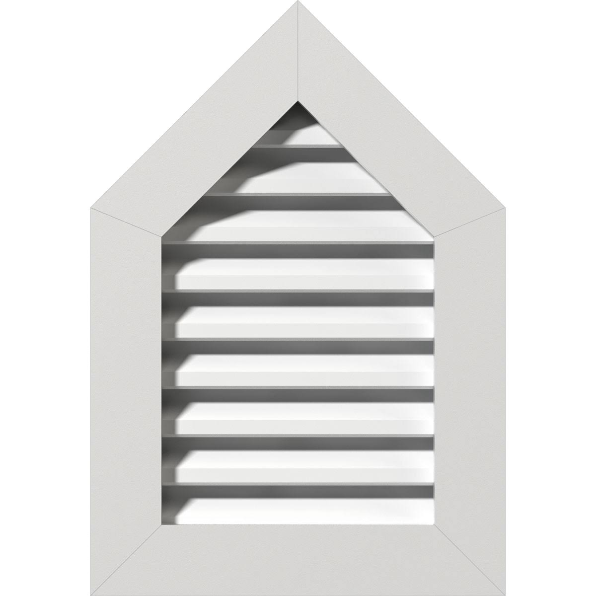 24 inch x 24 inch Peaked Top Gable Vent PVC L7598