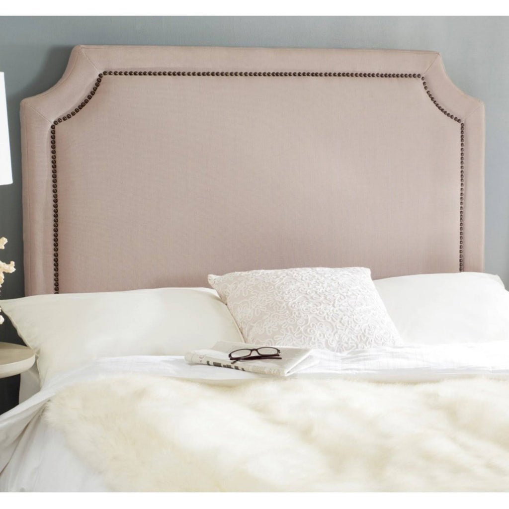 Grey Nailhead Full Headboard A21384