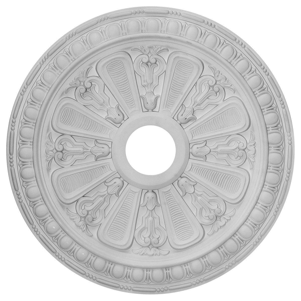 23 1/2x22OD x 3 7/8x22ID x 1x22P Hand-Painted Golden Oak Ceiling Medallion C5988