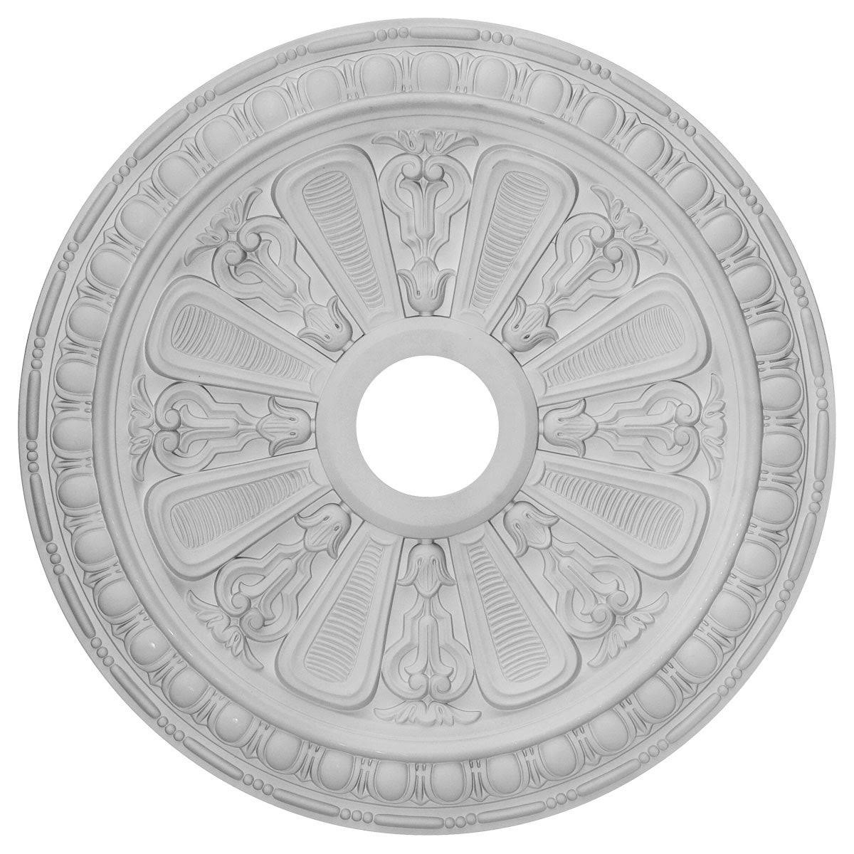 23 1/2x22OD x 3 7/8x22ID x 1x22P Hand-Painted Golden Oak Ceiling Medallion C5988