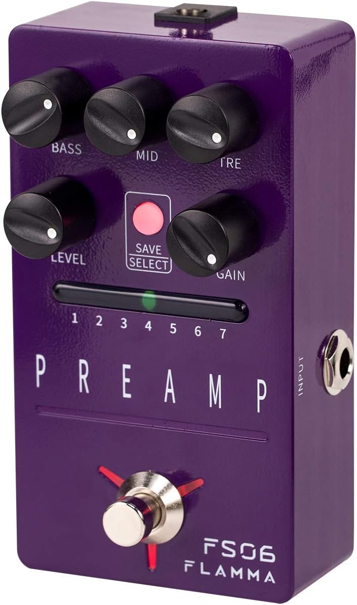 Stereo Cabinet Simulation Guitar Pedal with 7 User Preset Slots Z713906