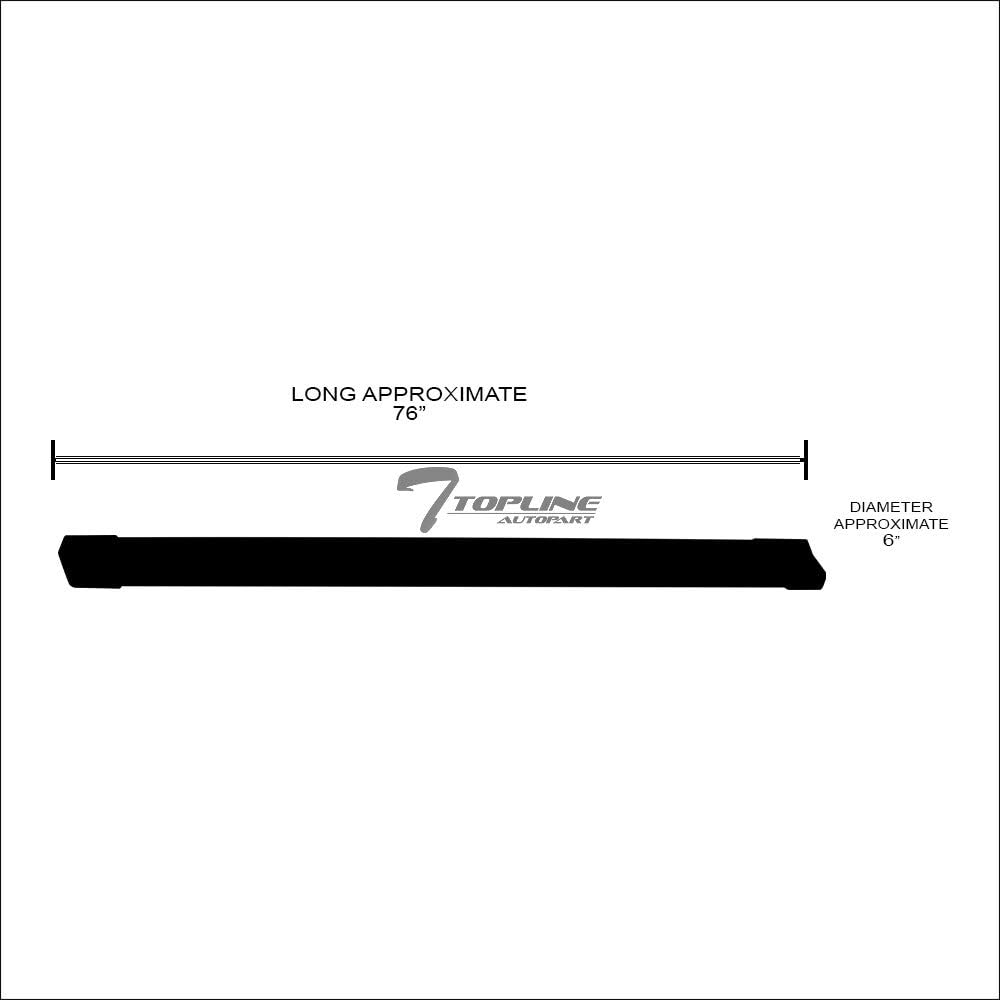 Matte Black Aluminum Side Step Rail Running Boards F688497