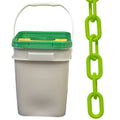 Plastic Chain Barrier in A Pail, Safety Green N412