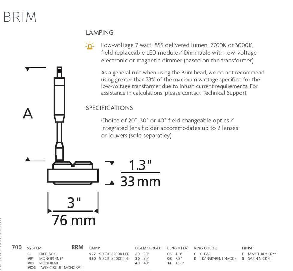 Brim Head Light O133464