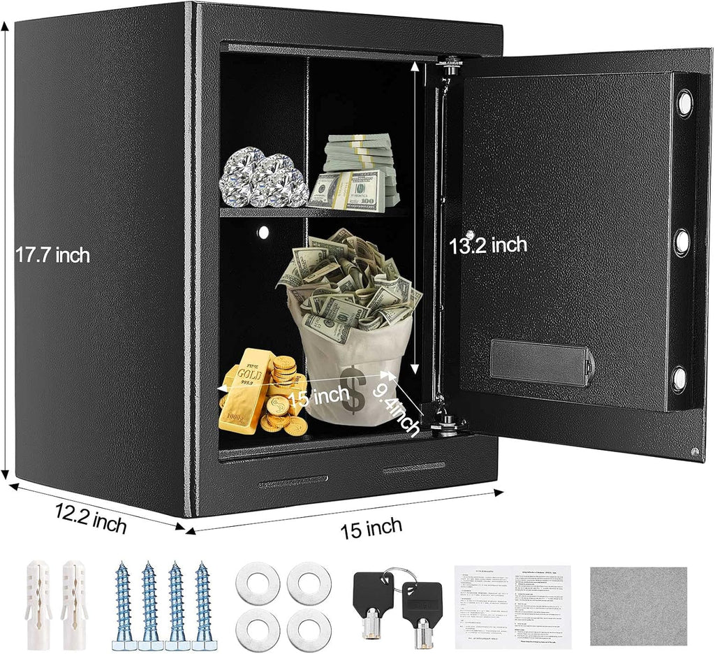 Fireproof Waterproof Digital Safe Box with Keypad Lock M45361