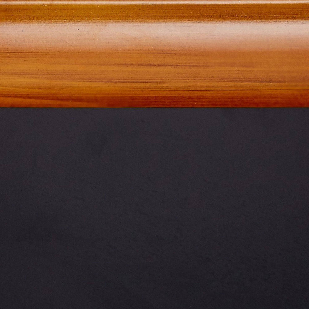 Black / Walnut Finish Wood Buffet Cabinet Console Table with Storage A461