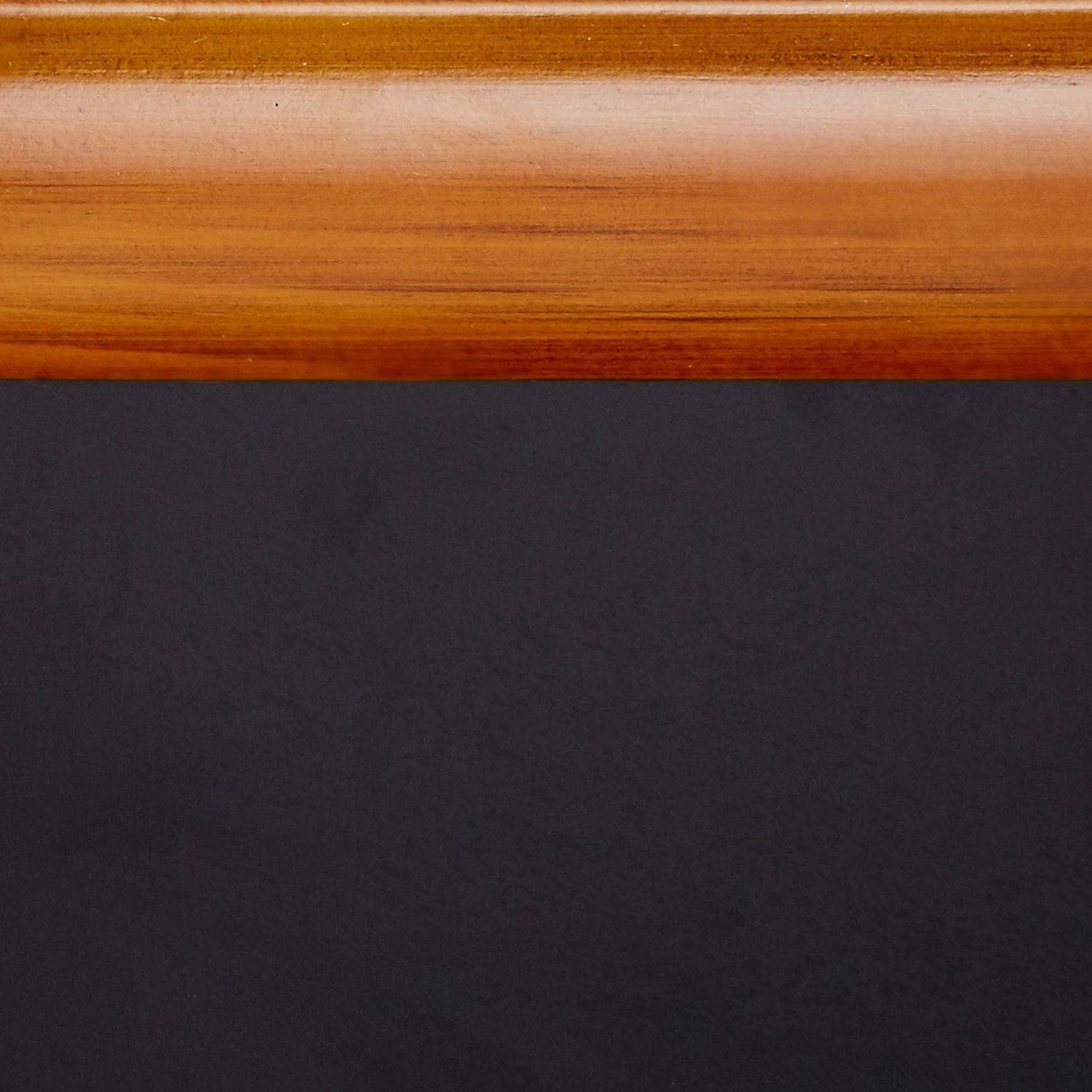 Black / Walnut Finish Wood Buffet Cabinet Console Table with Storage A461