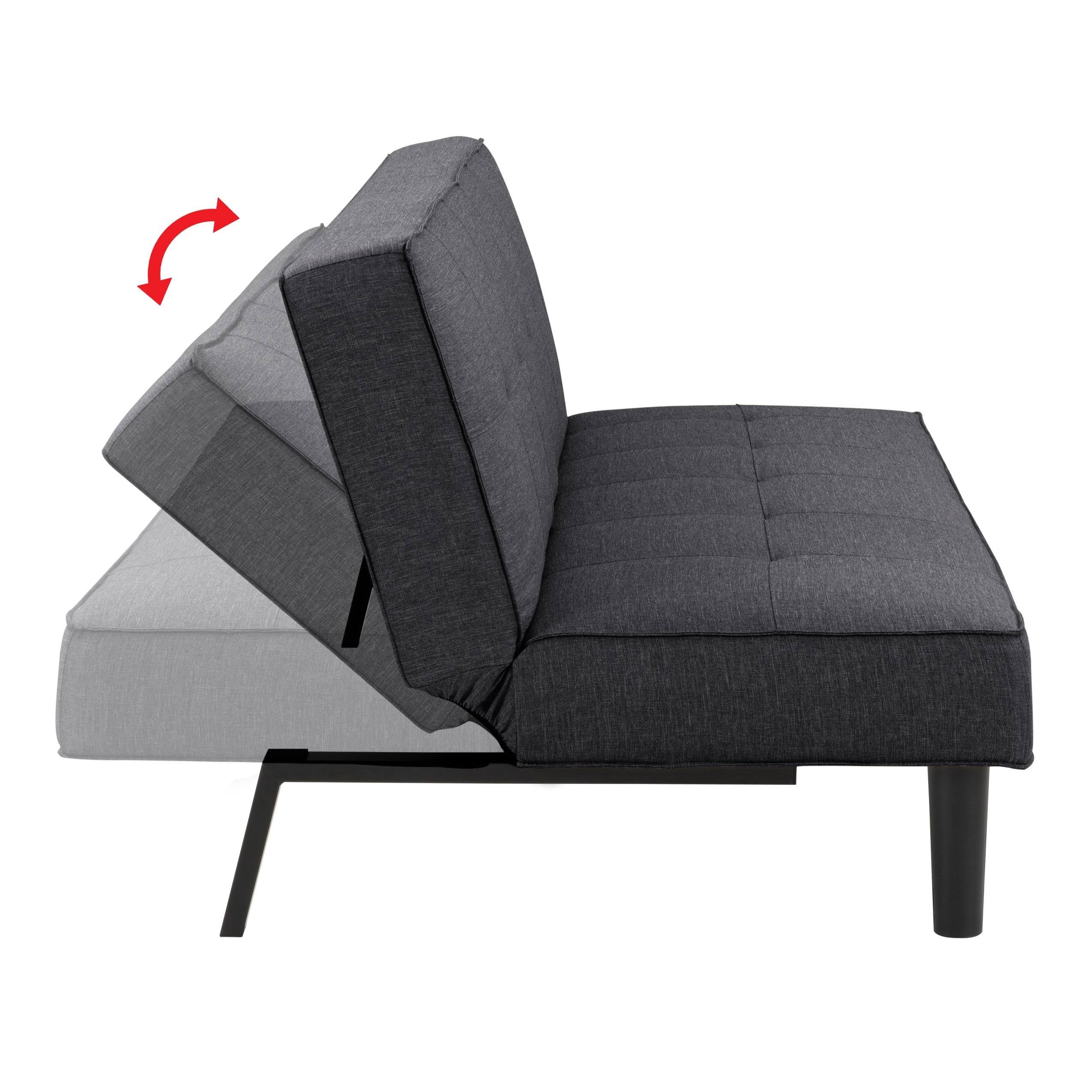 Dark Gray Convertible Futon Sofa Bed D952447