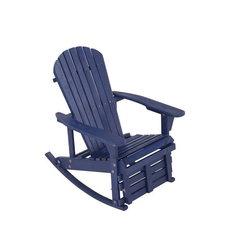 White 3 Piece Patio Adirondack Rocker Set A597241