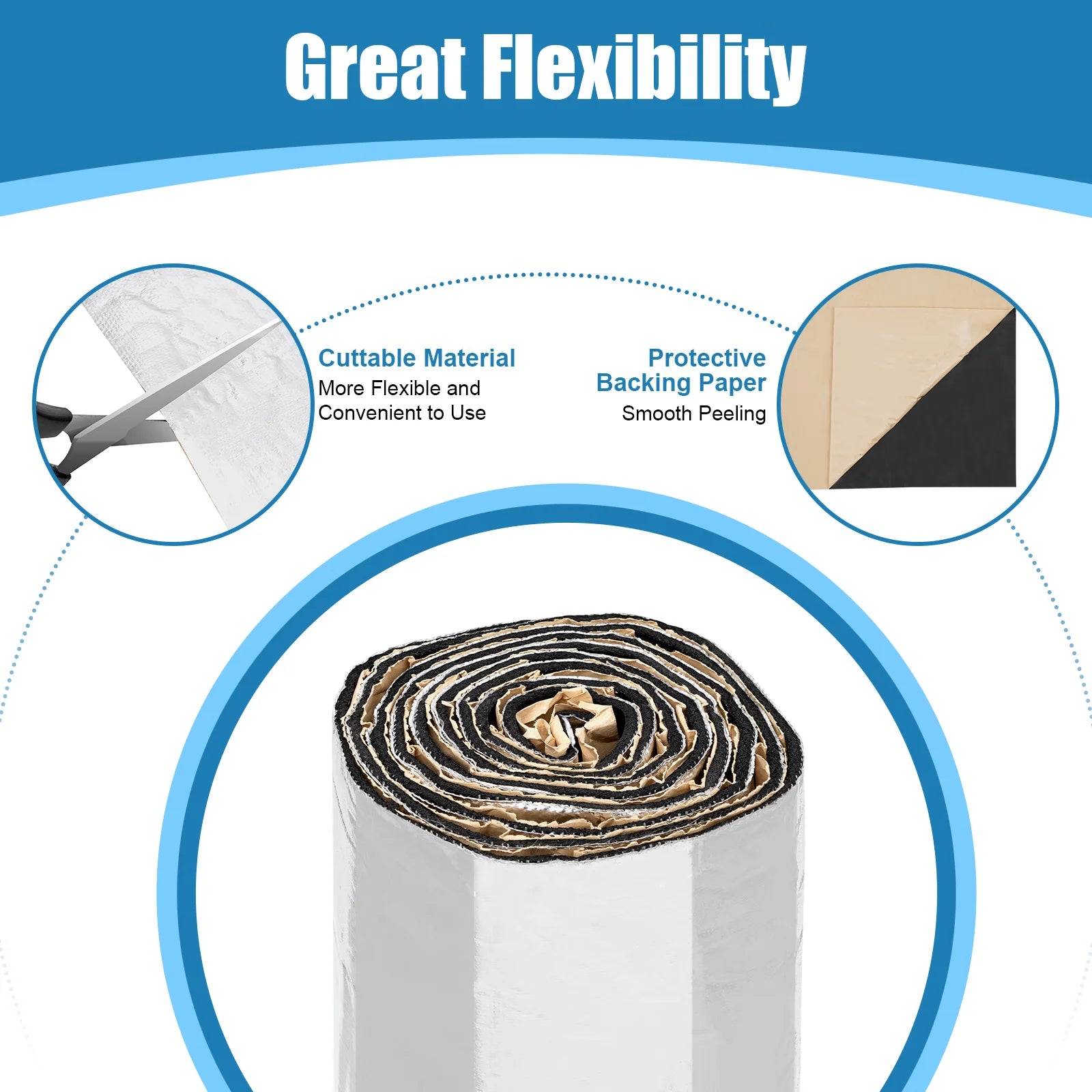120" x 40" Automotive Sound Deadening Insulation Mat D4033