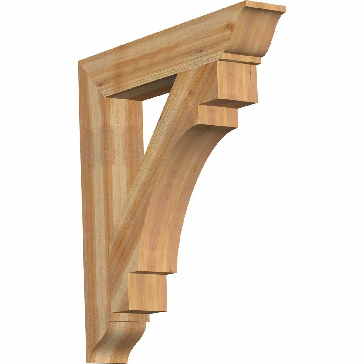 6x22W x 36x22D x 40x22H Rough Sawn Bracket, Western Red Cedar B808
