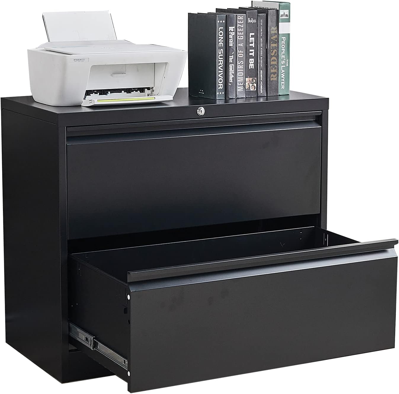 3 Drawer Metal Lateral File Cabinet with Lock H934