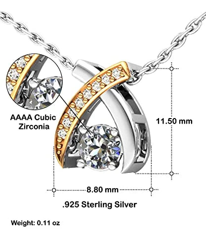 Grandmother Wishbone Dancing Necklace C9557