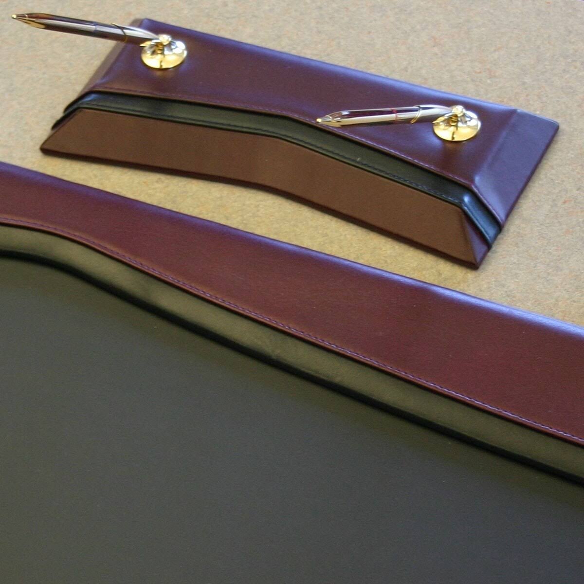 Burgundy Leather Double Pen Stand R225
