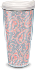Double Walled Insulated Tumbler Travel Cup, 24oz, Clear S310