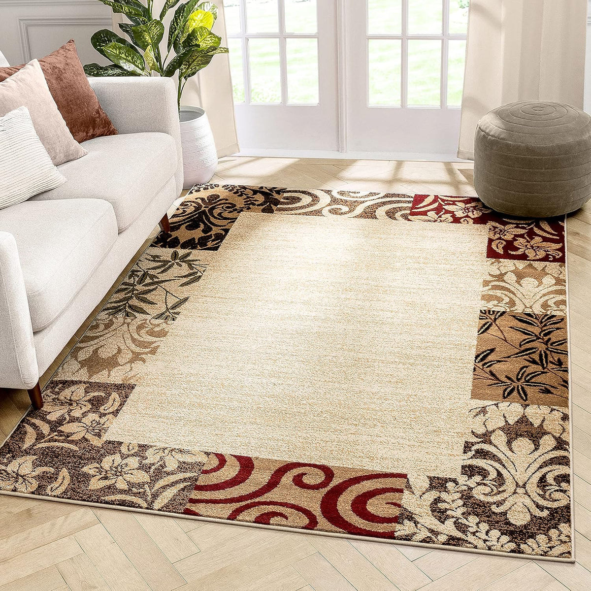 Beige 9x13 Rug L11266