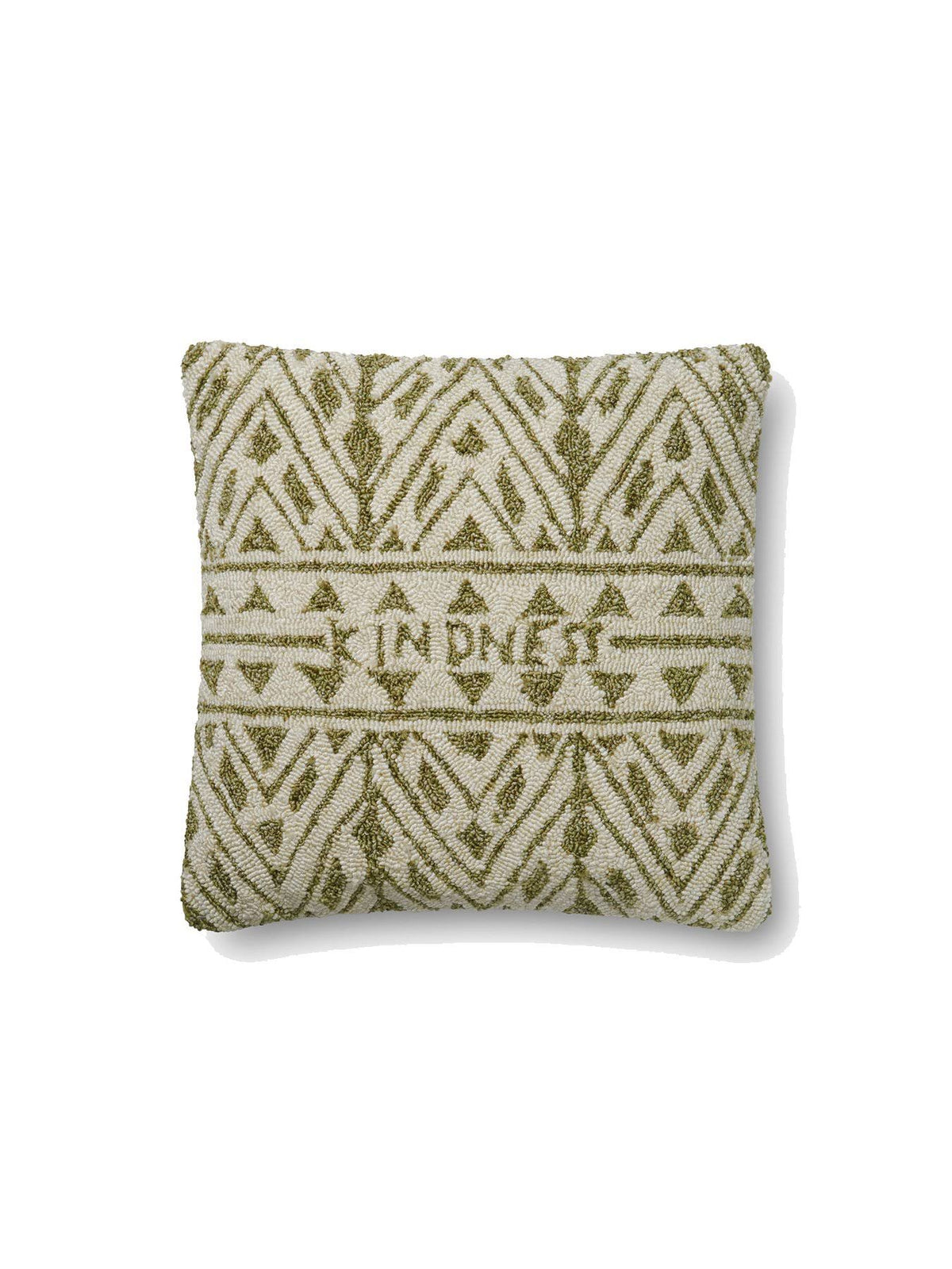Green/Ivory Polyester/Polyfill Rug J4455