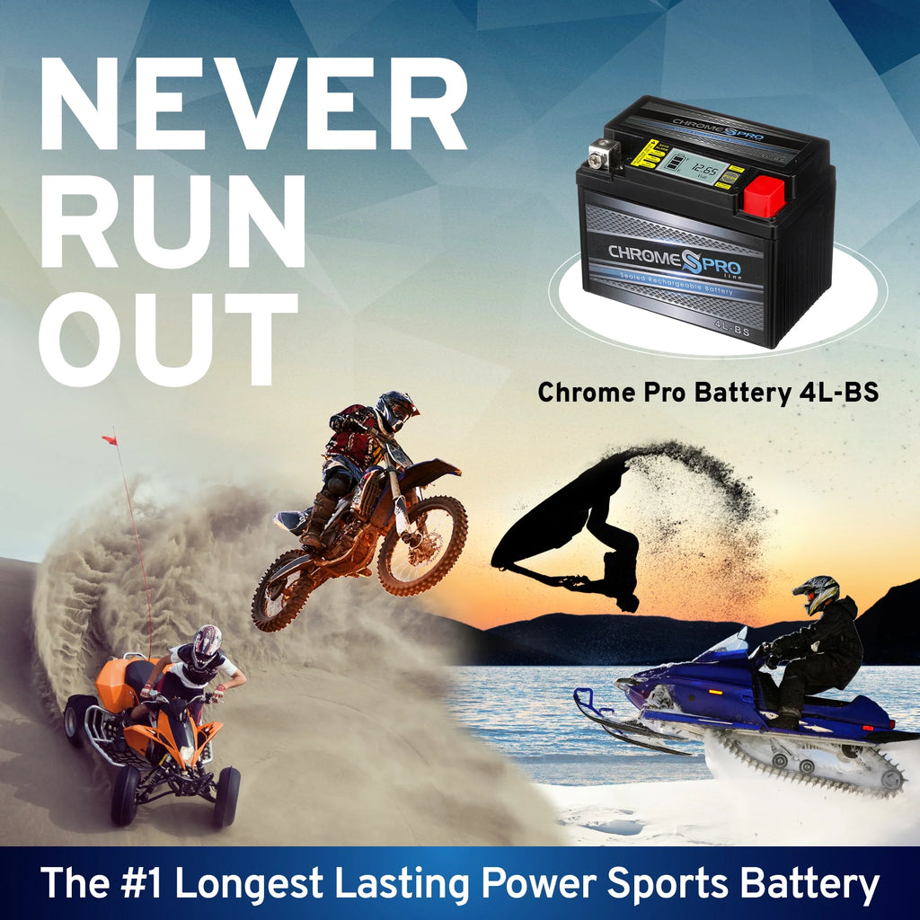 Chrome Pro Battery Ytx4L-Bs Igel Power Sports Battery Replaces 4L-Bs Gtx4L-Bs Cytx4L-Bs A70516