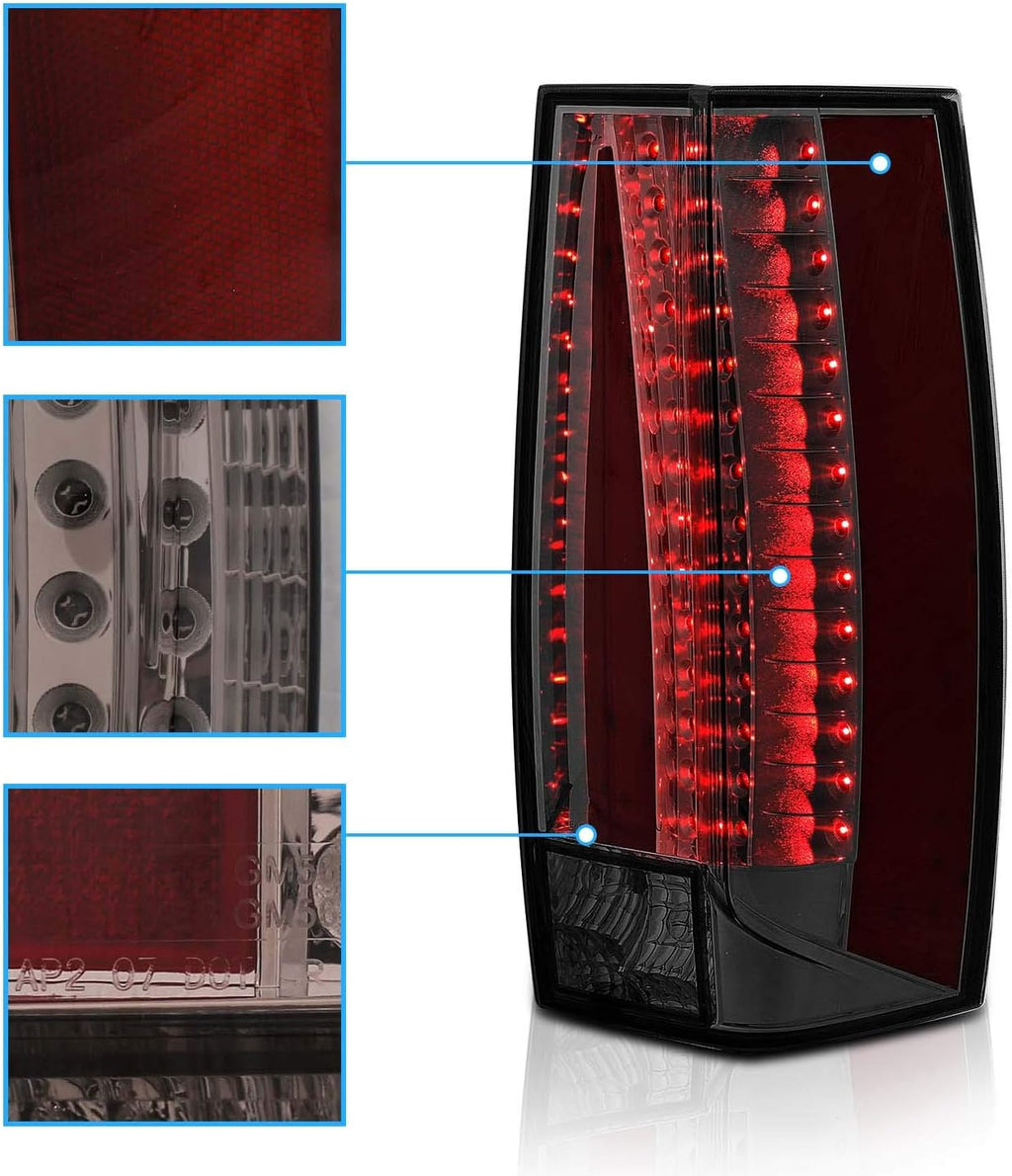 Smoke LED Replacement Tail Lights Pair K361604