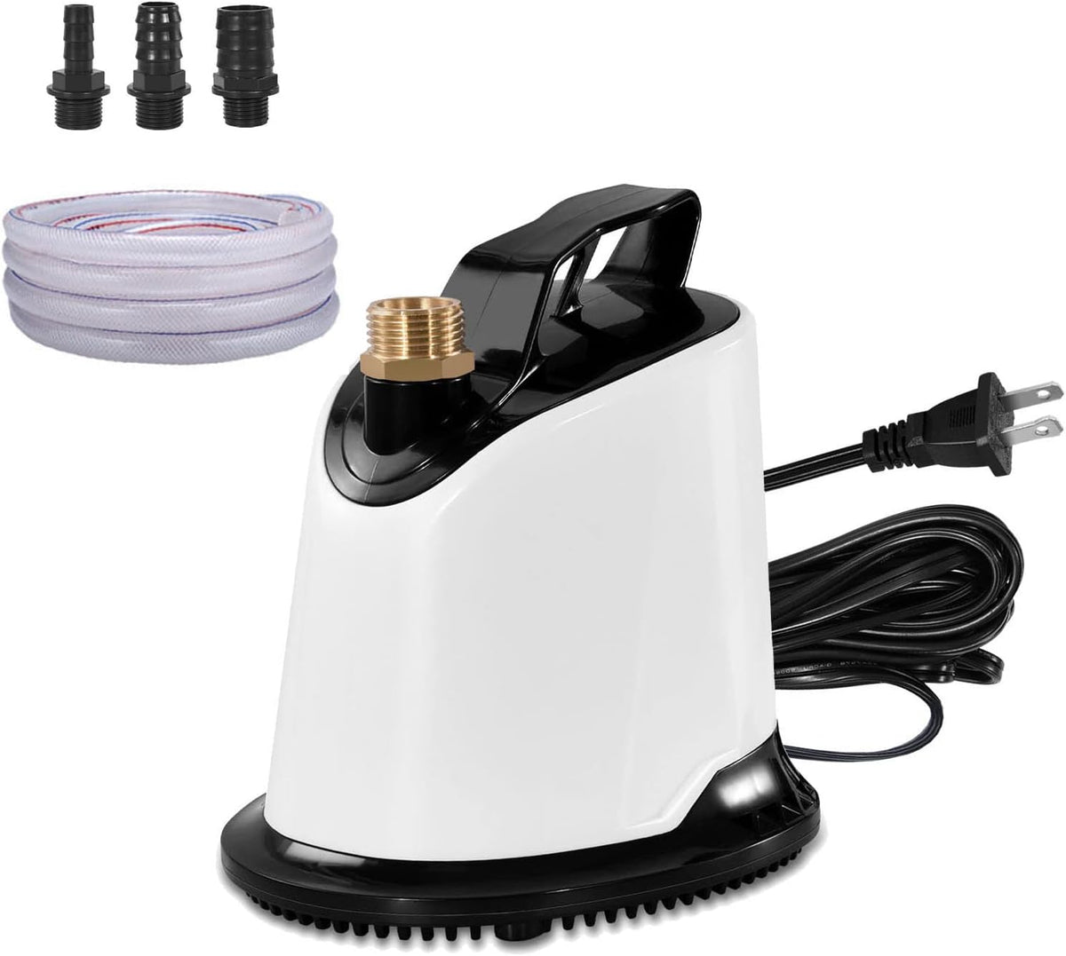 1100GPH Submersible Water Pump with 16ft Drainage Hose, Pack of 2 A31158