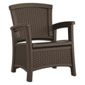 Brown Plastic Ergonomic Club Chair A8721