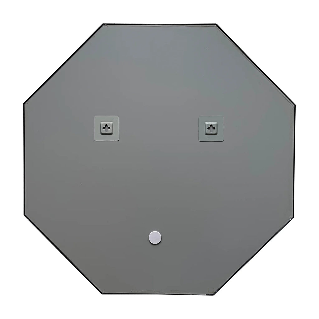 Black Octagon Framed Wall Mirror H739