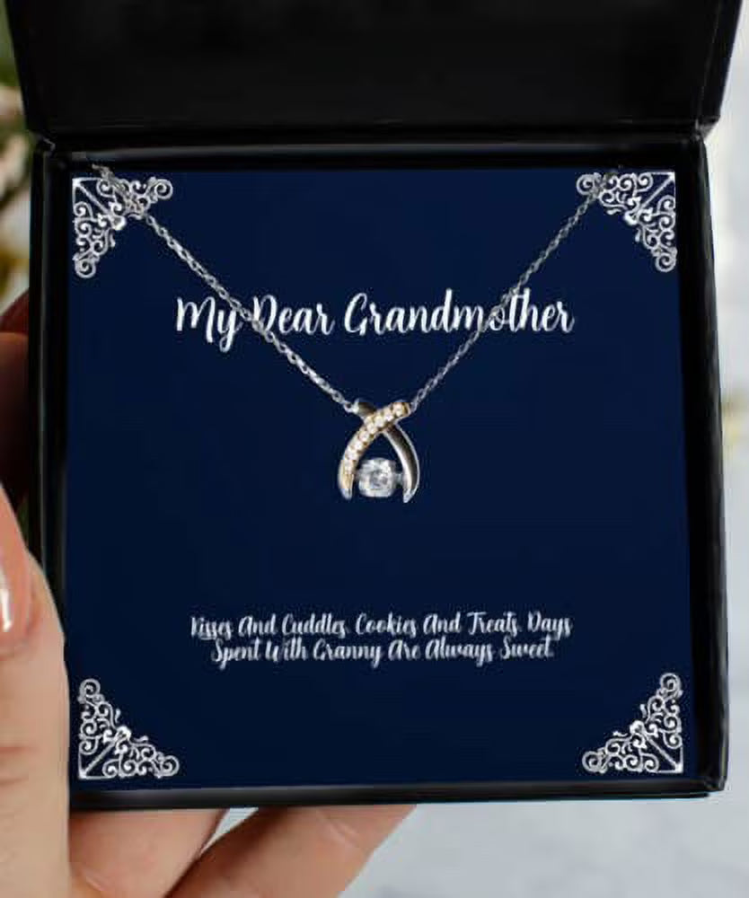 Grandmother Wishbone Dancing Necklace C9557